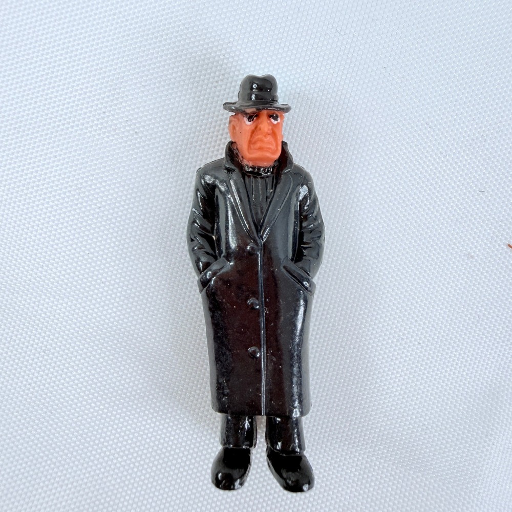 Homies Palermos Italian Gangster Series Figurine Black‎ Trench Coat Fedora Toy